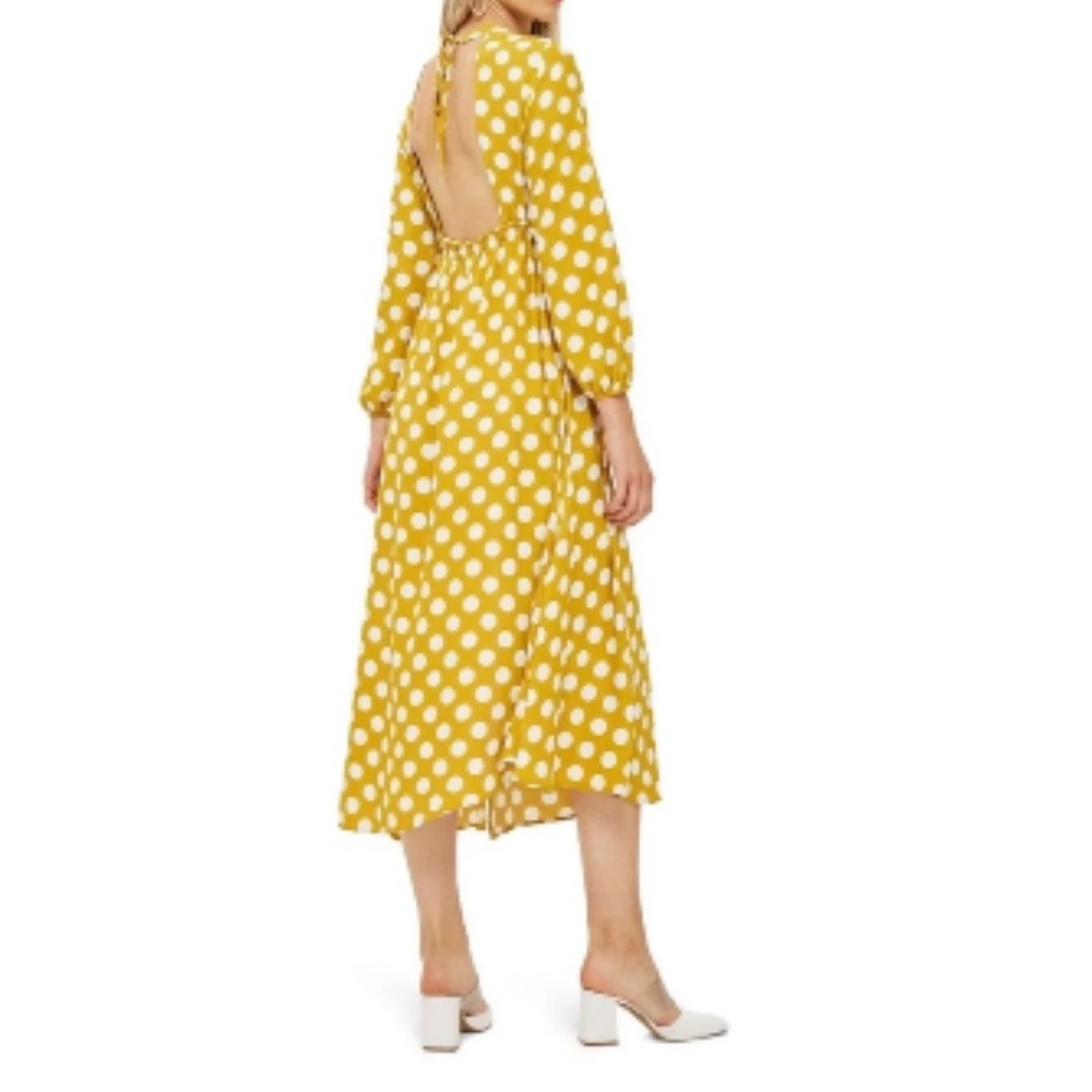 Polka Dot Double Slit TopShop Dress